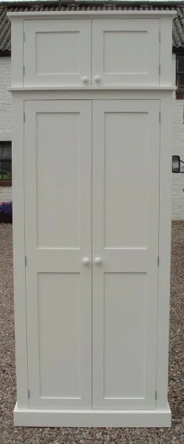 **2 Door Hallway, Utility, Cloak Room Storage Cupboard with Hooks and Shelves (40 cm deep) ALL  SIZE VARIATIONS