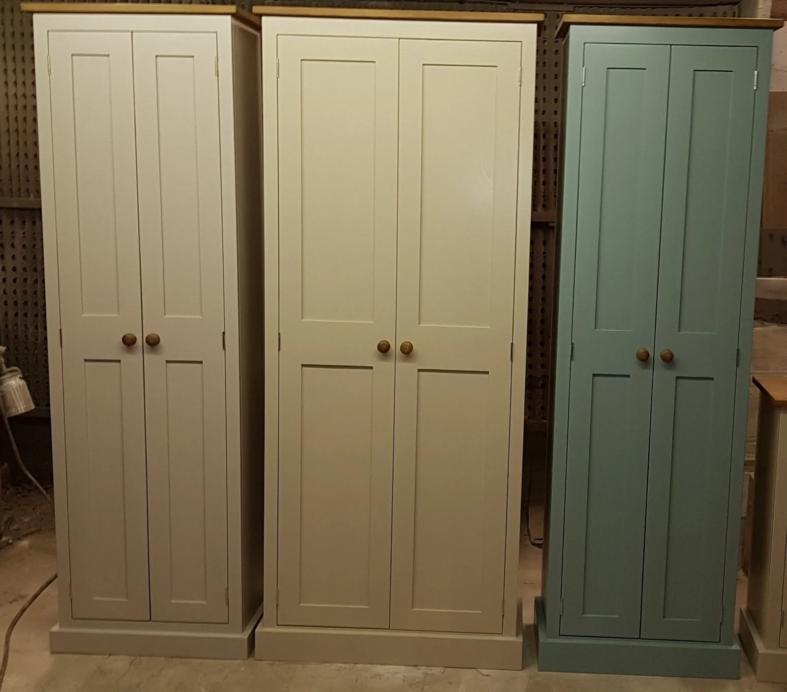 **2 Door Hallway, Utility, Cloak Room Storage Cupboard with Hooks and Shelves (40 cm deep) ALL  SIZE VARIATIONS