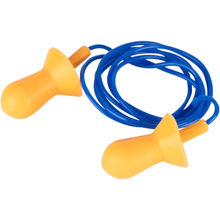 26db Orange snug fit bell silicone reusable corded earplugs