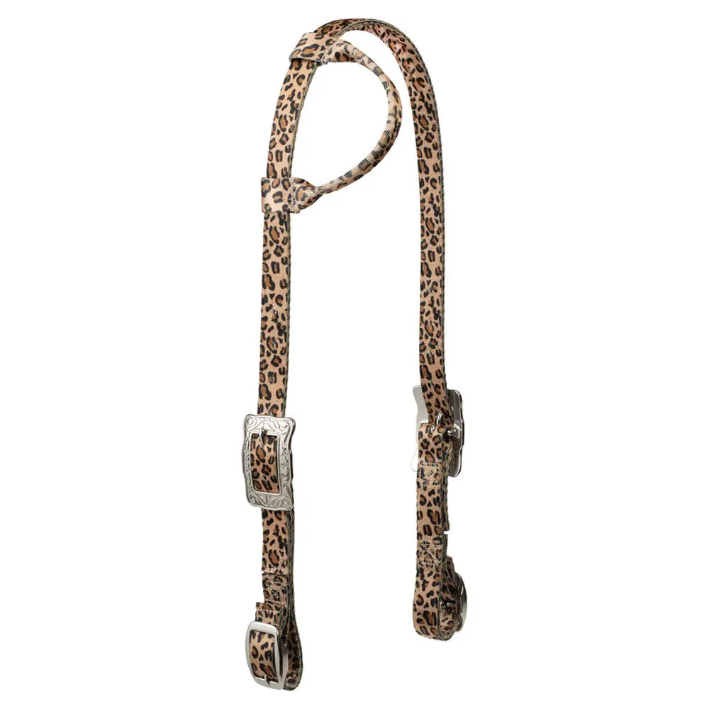 35300-01 Weaver Leather Patterned Polyester Sliding One Ear Headstall