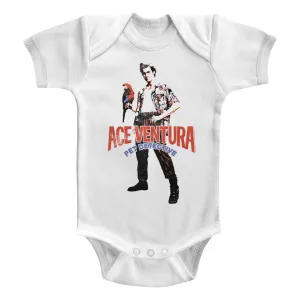 Ace Ventura Red Black Blue Ace Baby Bodysuit