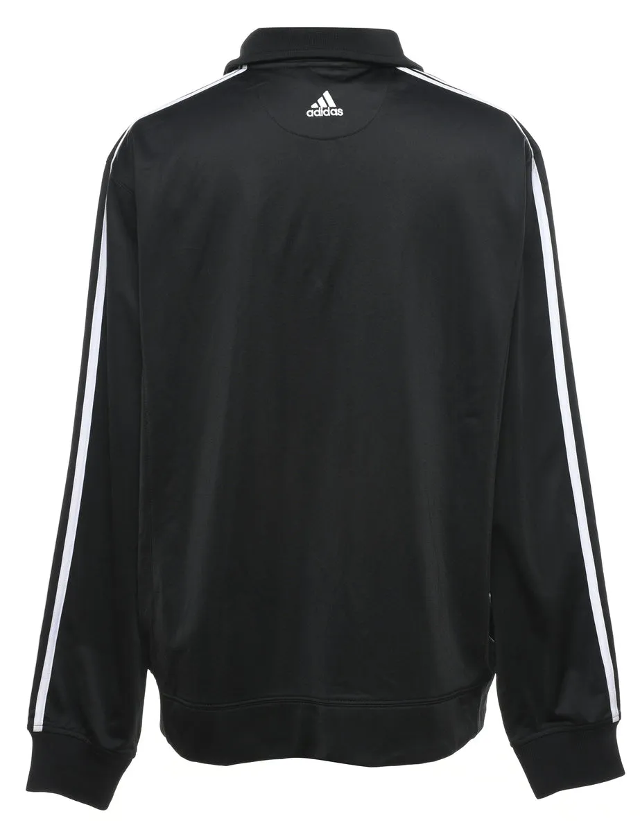 Adidas Black Embroidered Track Top - M