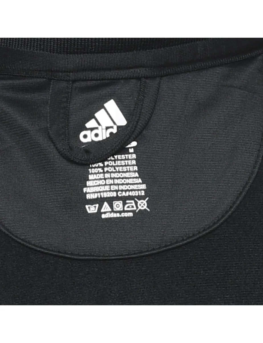 Adidas Black Embroidered Track Top - M