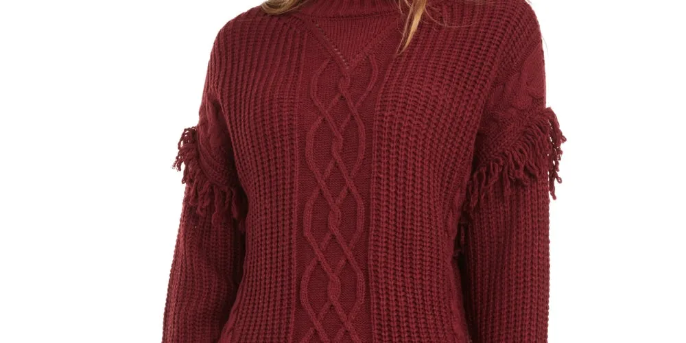 American Rag Juniors' Tunic Sweater Red