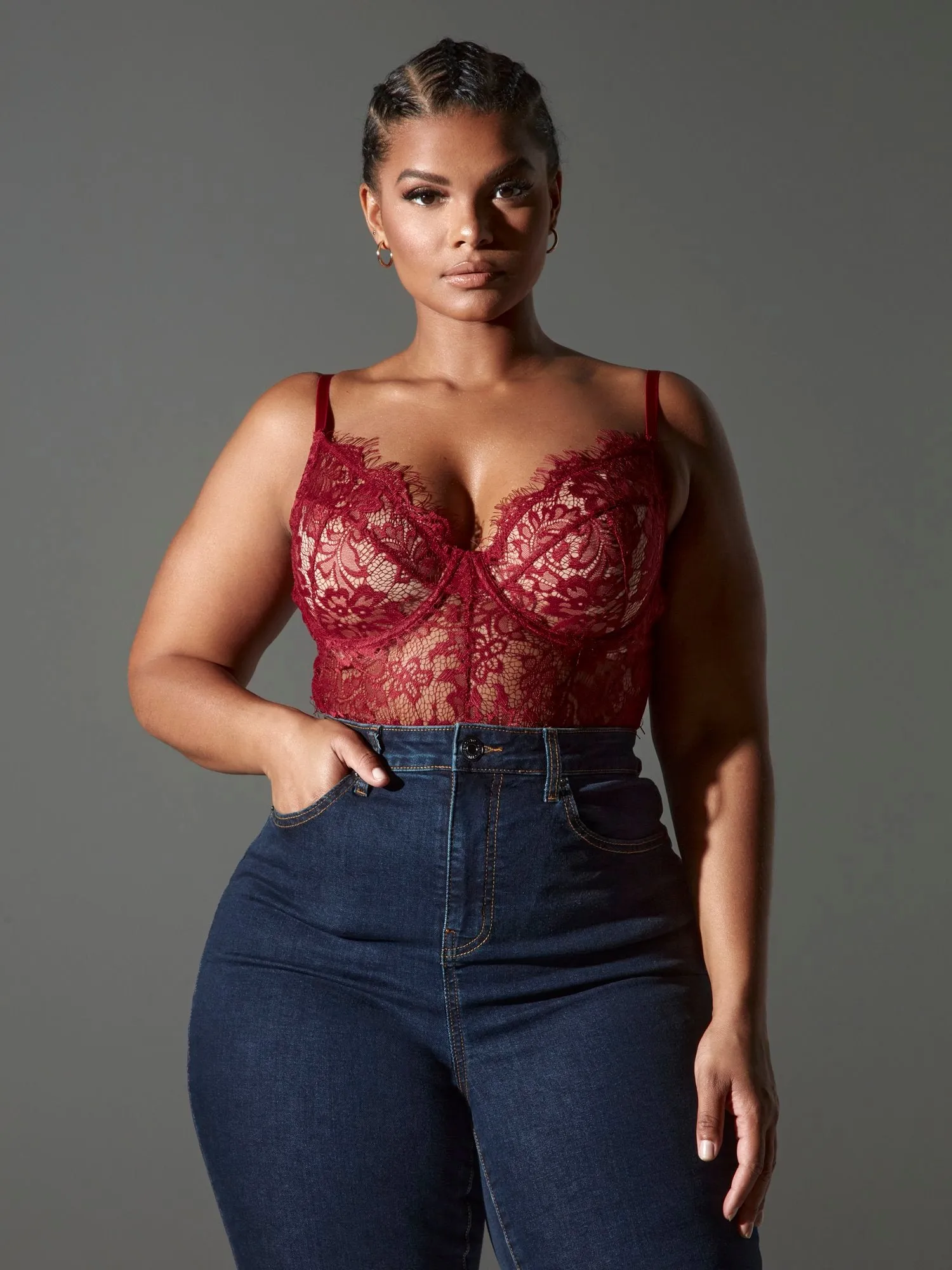 Anabella Lace Lingerie Bodysuit