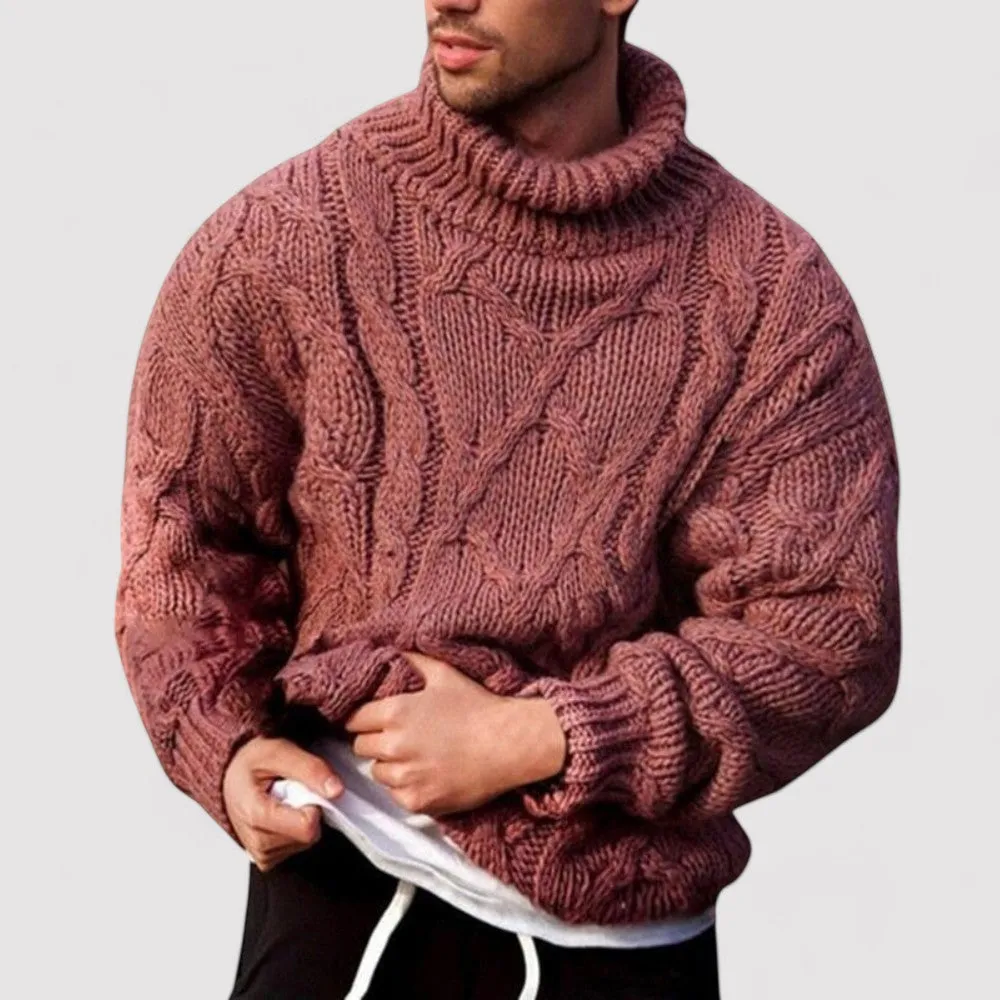 Ancien | Knitted Winter Turtleneck With For Men