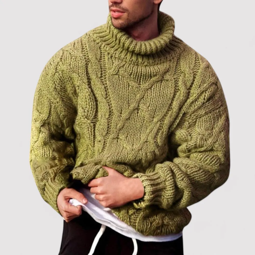 Ancien | Knitted Winter Turtleneck With For Men