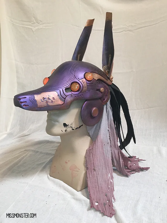 ANUBOT- PURPLE IRIDESCENT RUST WITH LIGHT UP EYES