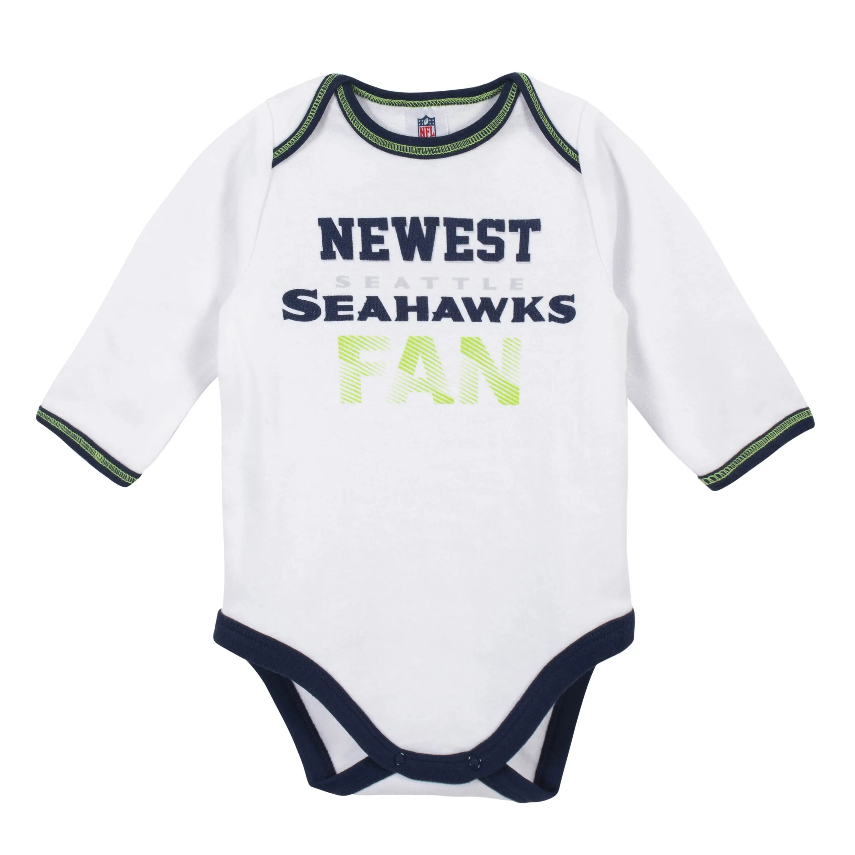 Baby Boys Seattle Seahawks 3-Piece Bodysuit, Pant and Cap Set