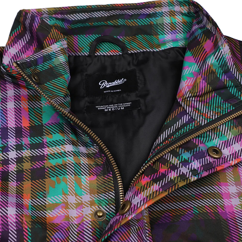 BBL ANORAK JACKET PURPLE CHECK