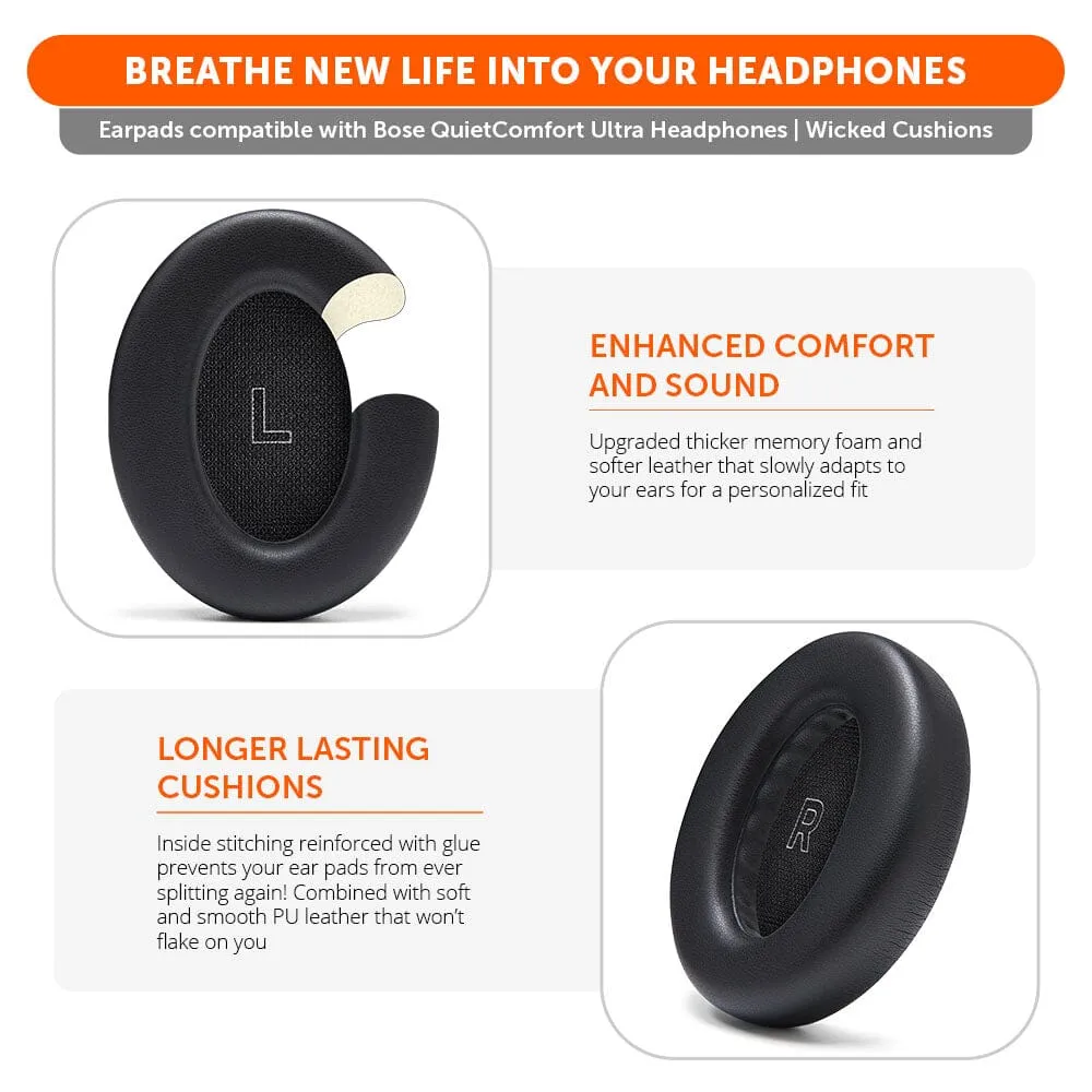 Bose QuietComfort Ultra Earpads by Wicked Cushions