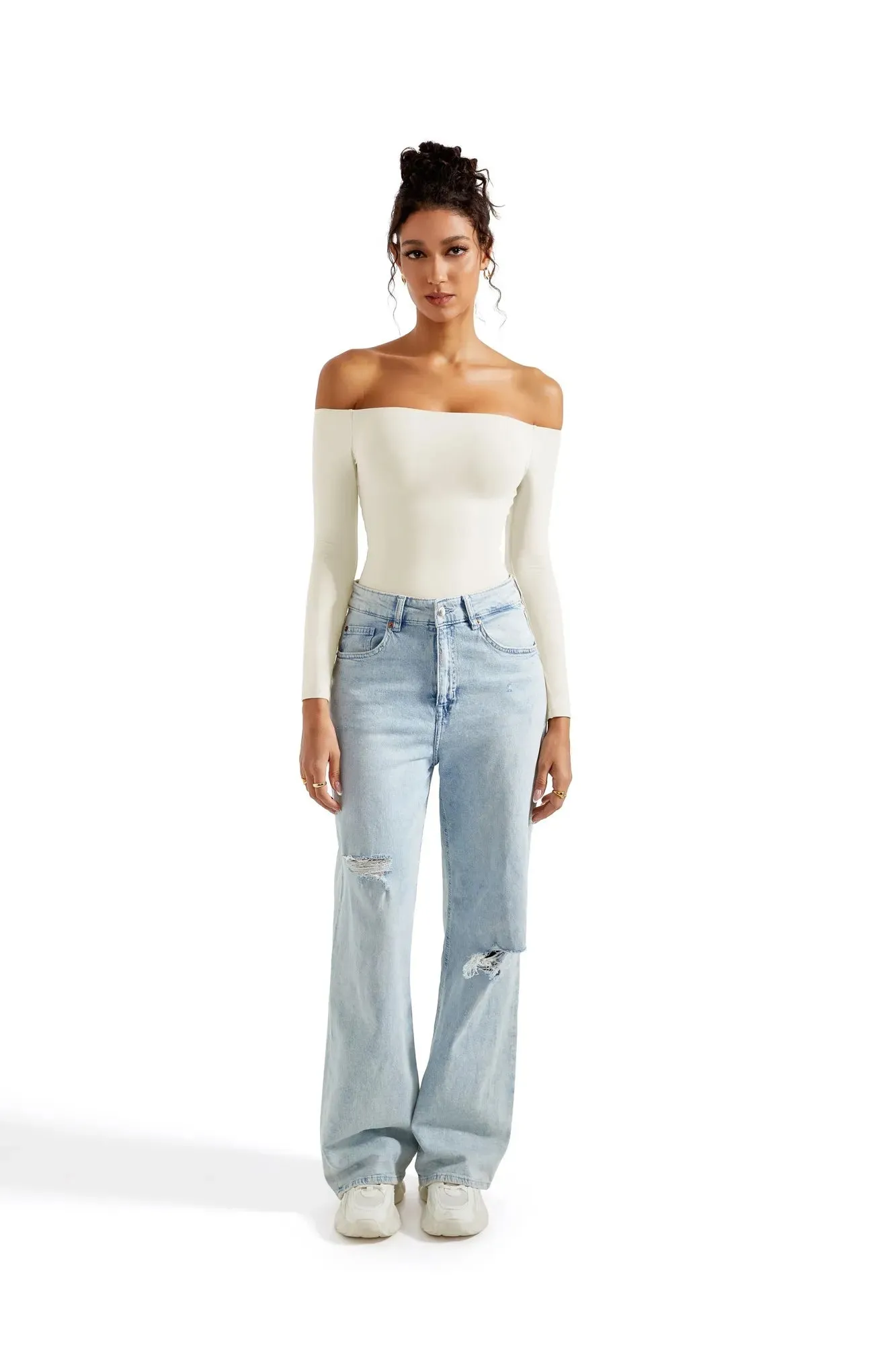 Buttery Soft Off Shoulder Bodysuit - Long Sleeve