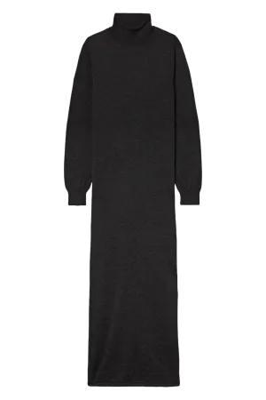 Cashmere and Silk-blend Turtleneck Midi Dress