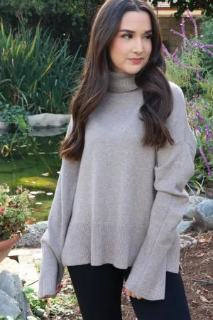 Comfy Moment Sweater in Mocha