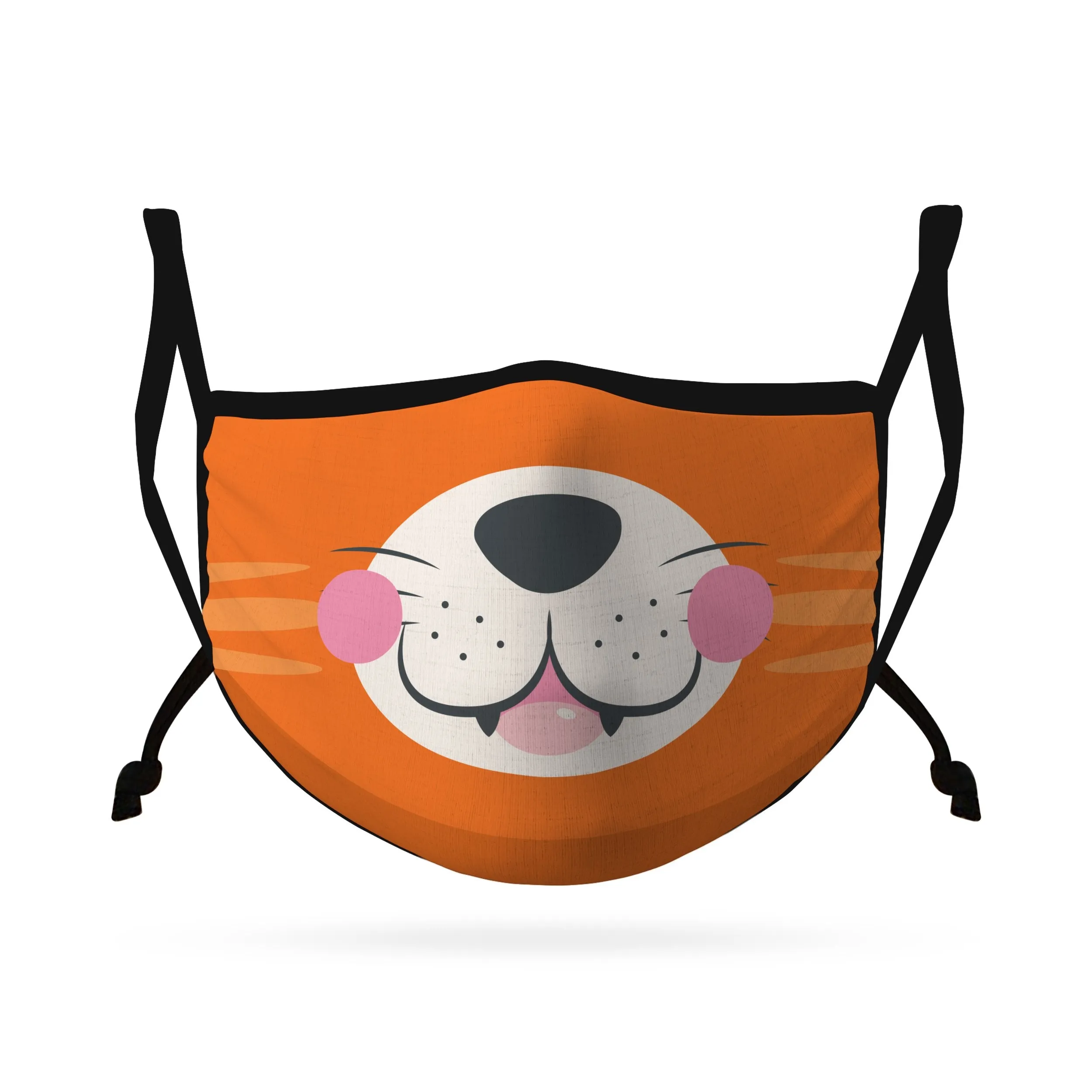 Cute Face Masks for Kids Child Adjustable Boys Girls Ages 3 to 9 Cotton Poly Washable Reusable 2 Layer Pocket Filter