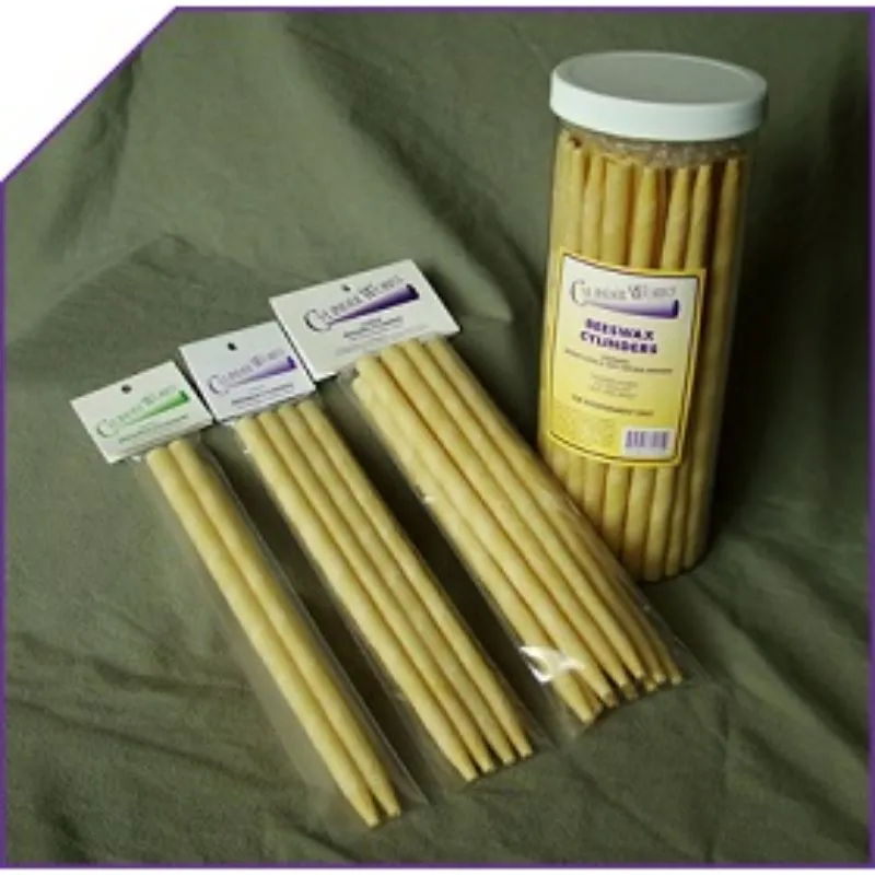 CYLINDER WORKS - Beeswax Cylinders - 4 Candles