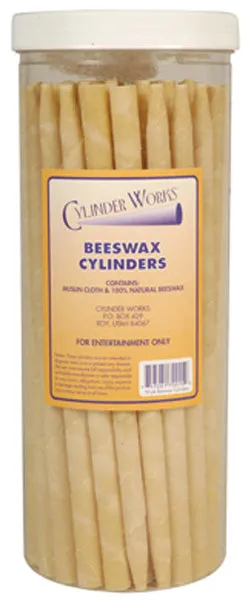 CYLINDER WORKS - Beeswax Cylinders - 50 Candles