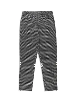 Dallas Houndstooth Track Pant- Black Beauty