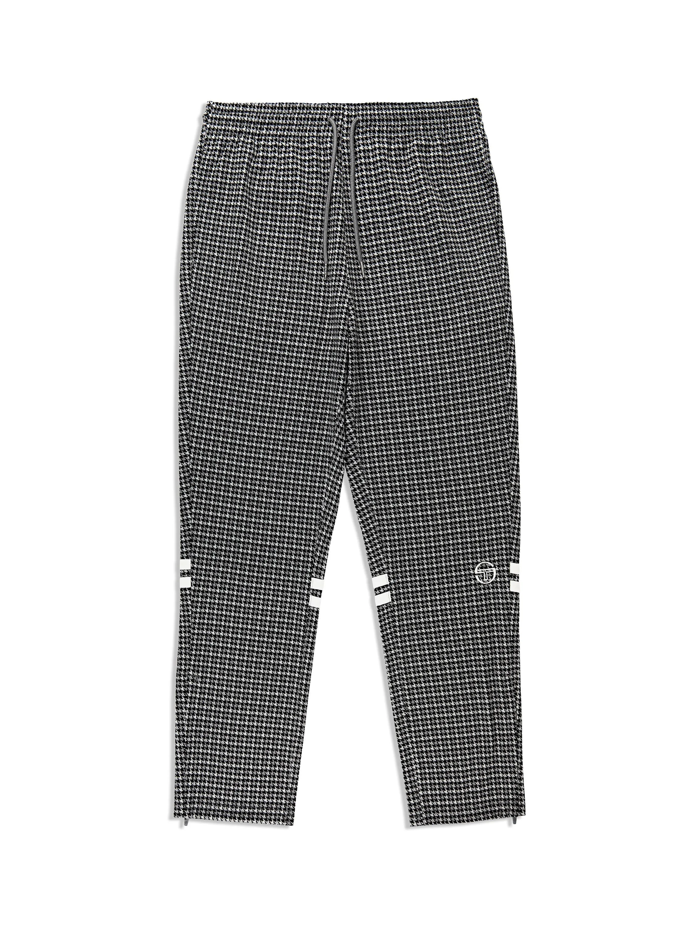 Dallas Houndstooth Track Pant- Black Beauty