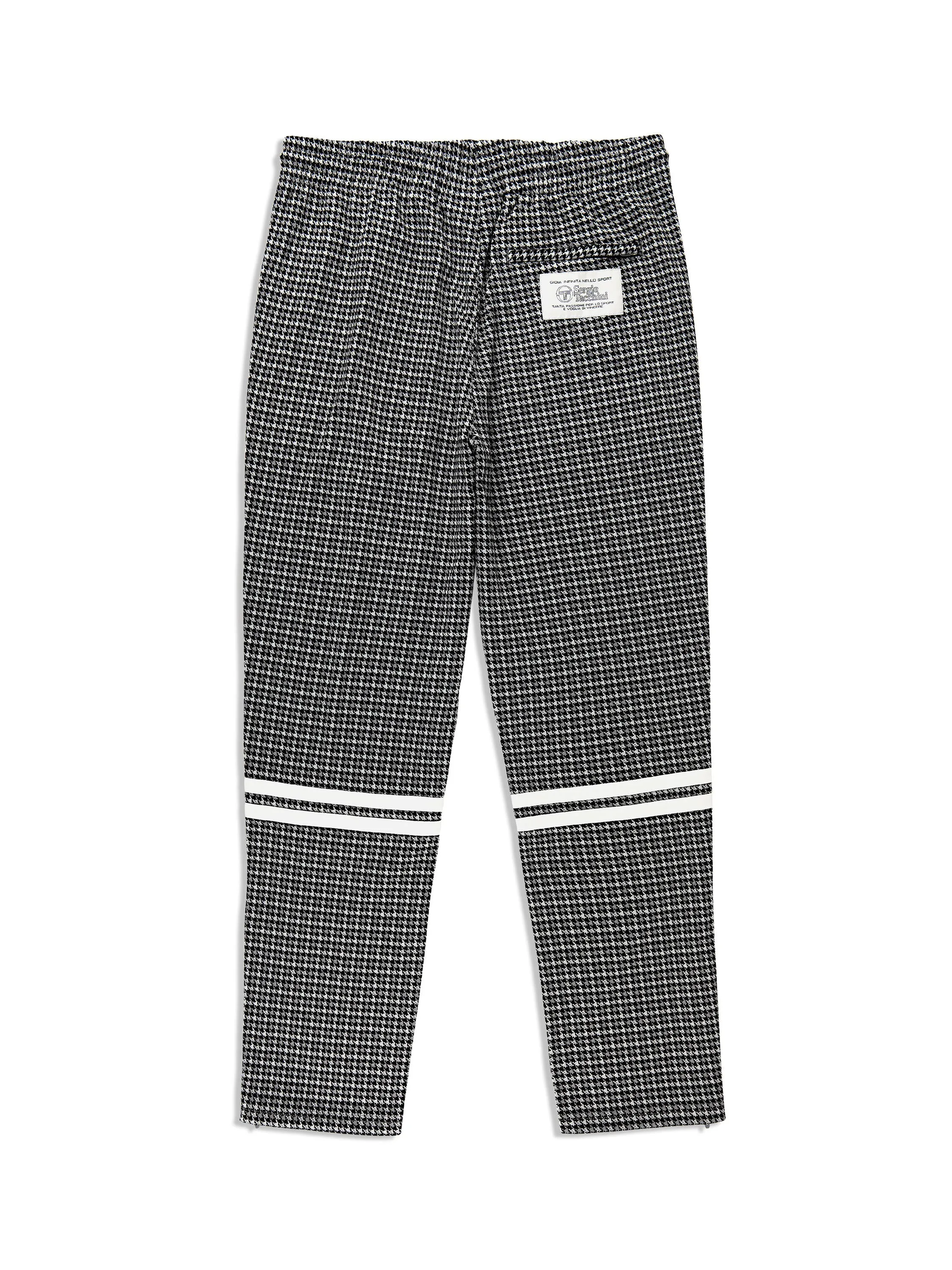 Dallas Houndstooth Track Pant- Black Beauty