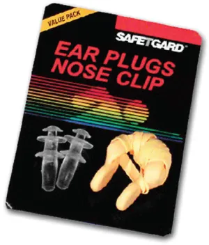 Double Pack! Swim Ear Plugs and Nose Clip Packs