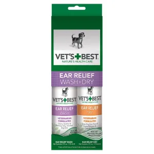 Ear Relief Wash   Dry Combo (2-Pack) For Dogs