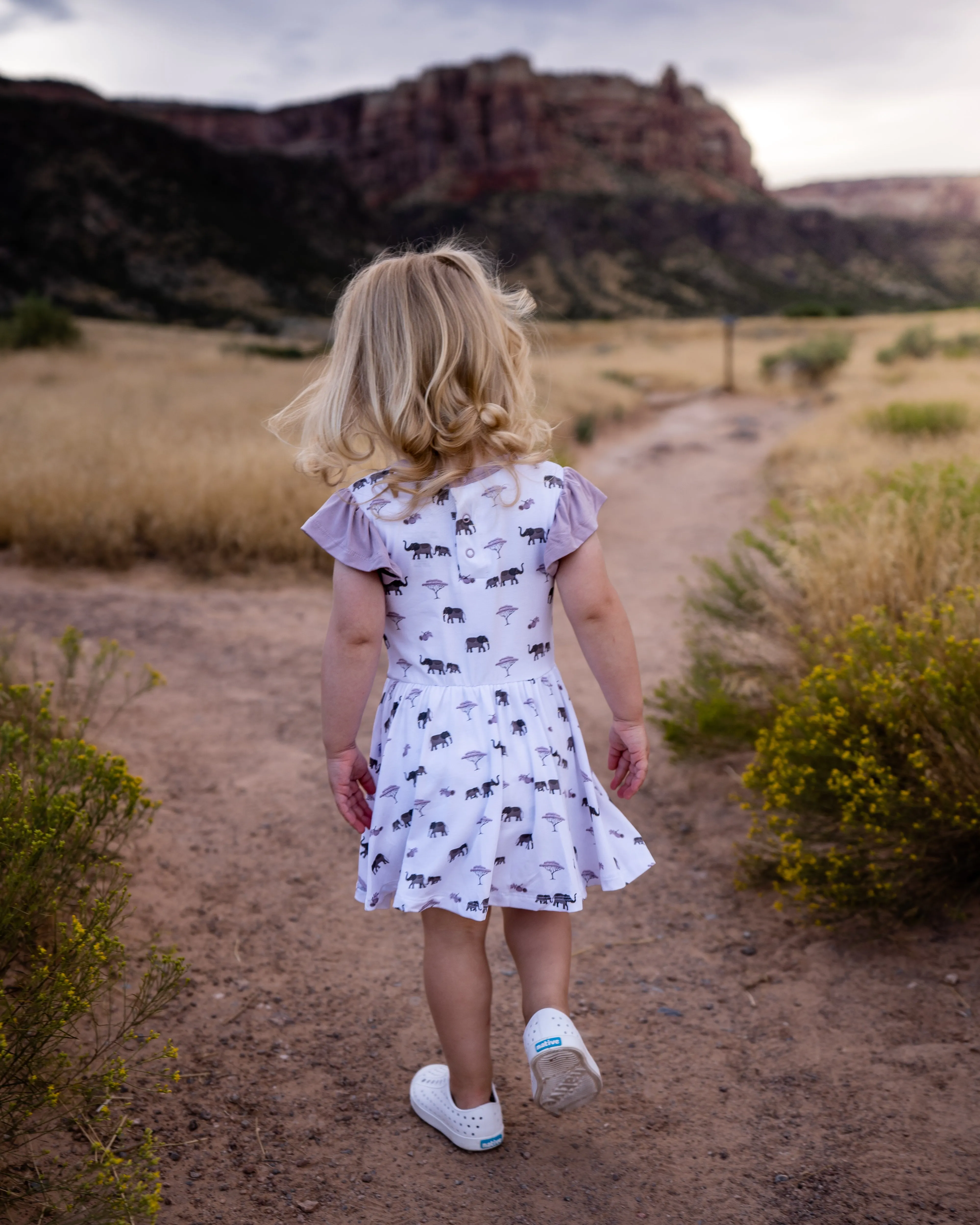 Elephant | Flutter Bodysuit Dress