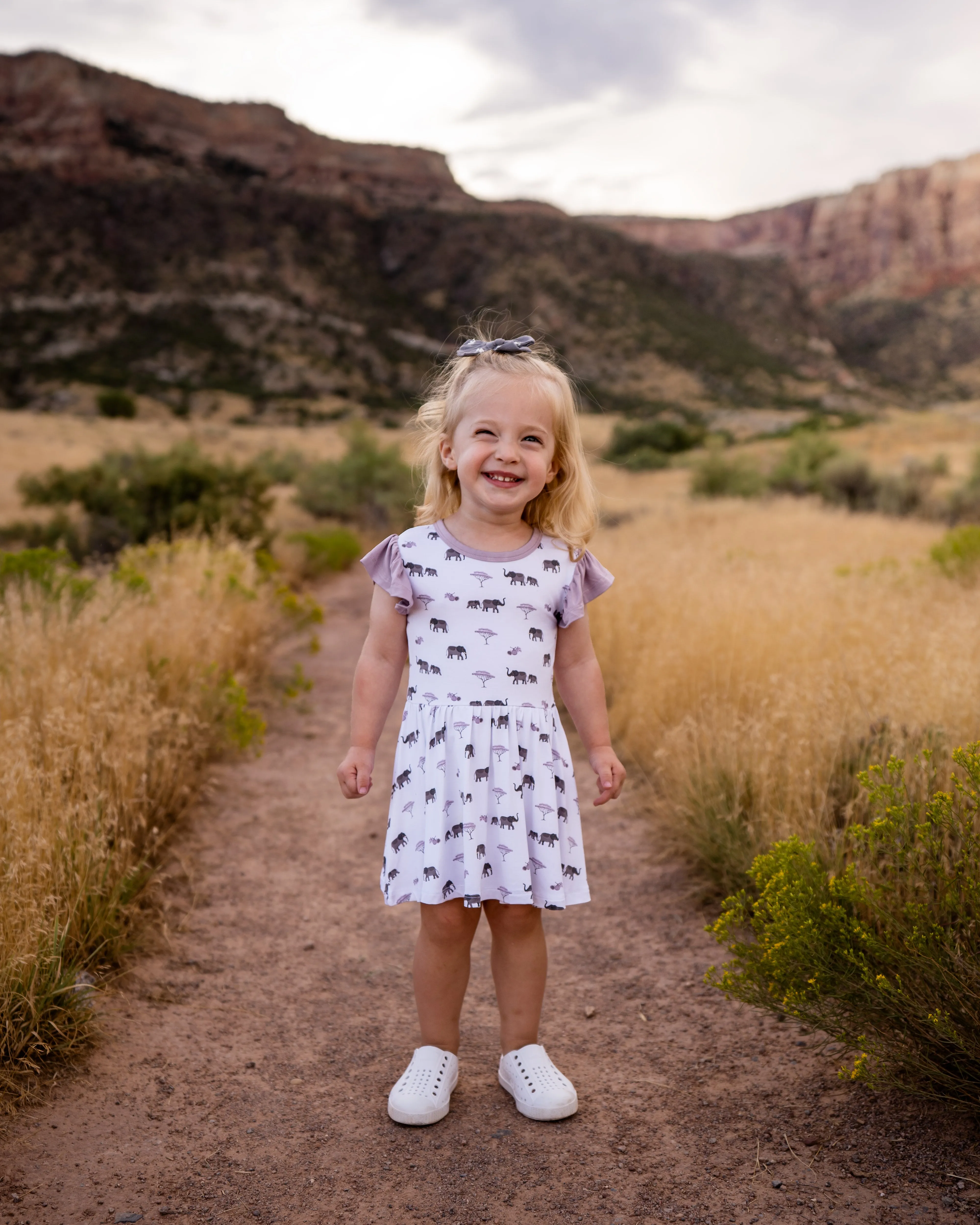 Elephant | Flutter Bodysuit Dress