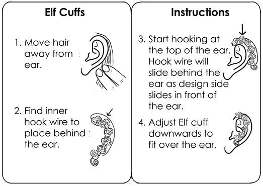 Elf Cuff Spirals - Silver