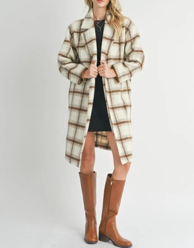 Emily Long Open Front Coat