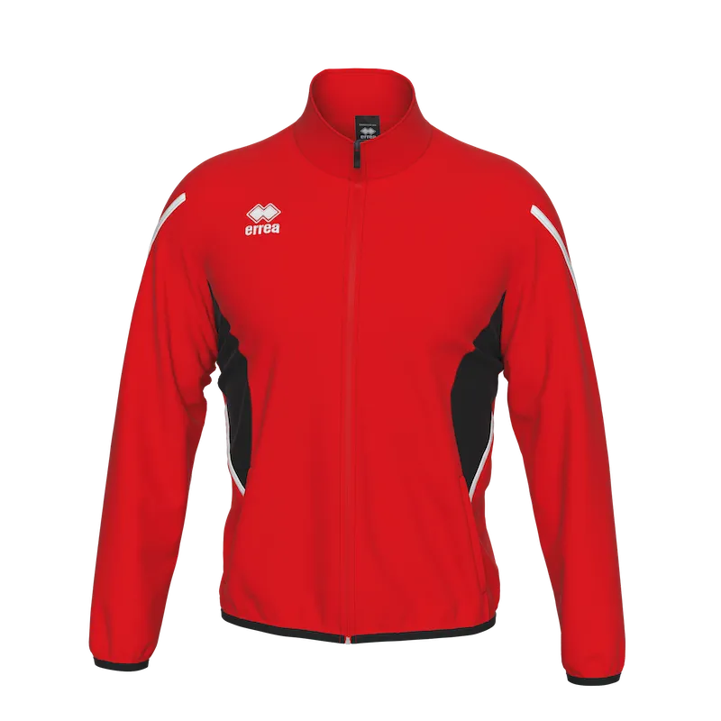 ERREA CHRISTOPHER FULL ZIP TRACK JACKET RED BLACK WHITE