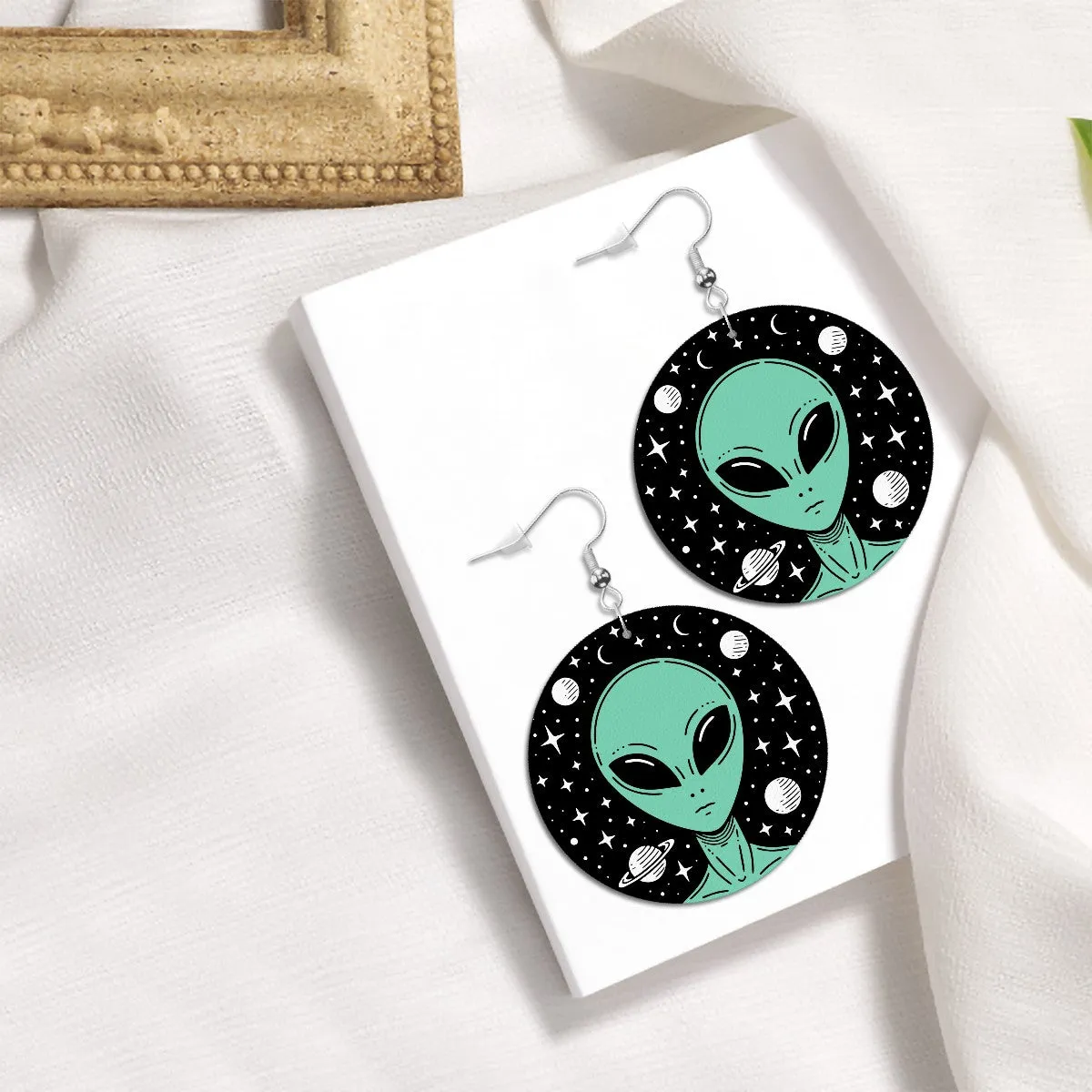 E.T Circle Drop Earrings