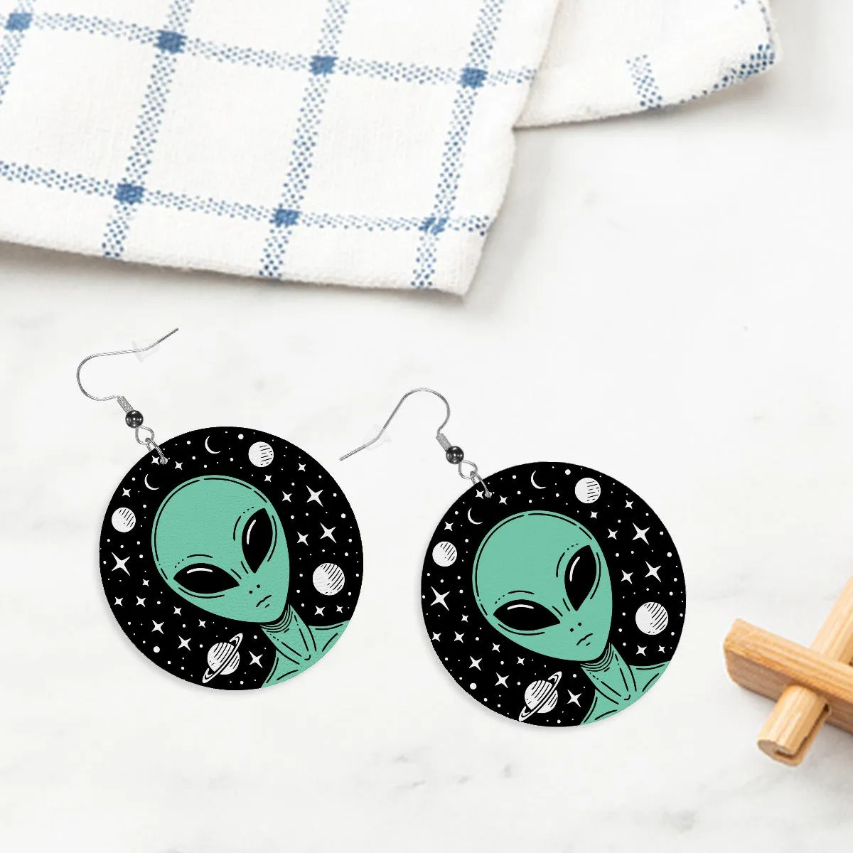 E.T Circle Drop Earrings