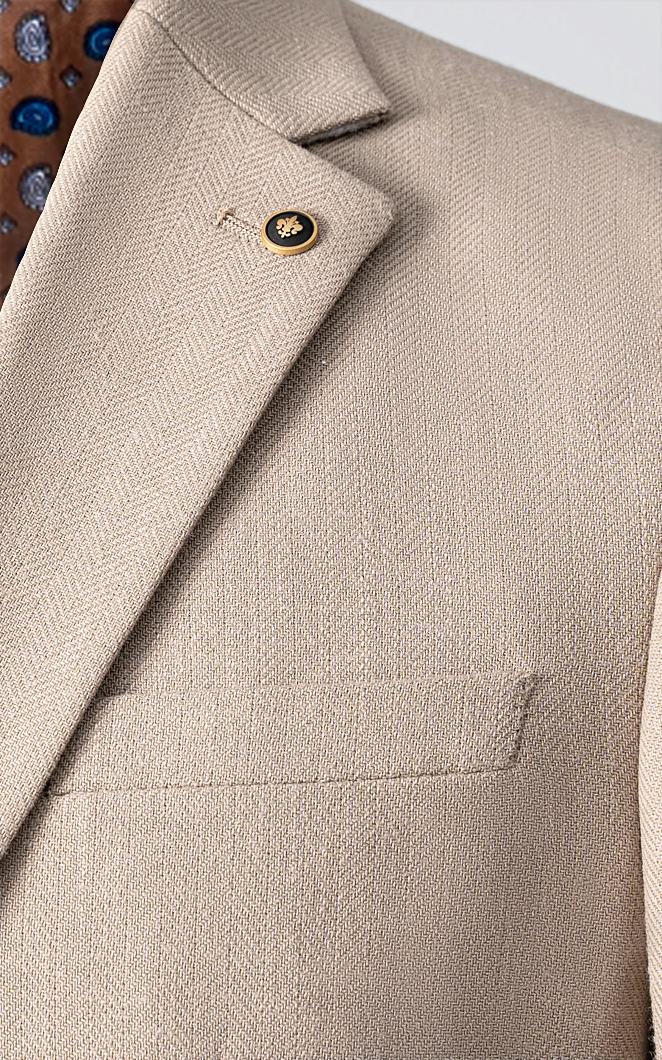 EXECUTIVE TAILORED MEN'S COAT BEIGE