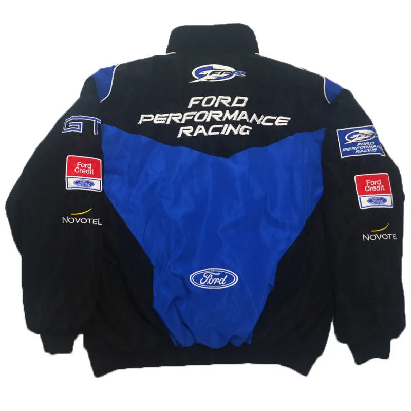 F1 Racing Jacket Ford Racing Team Leisure Jacket Winter Casual Fashion Locomotive Coat Clothes Jackets Embroidery Craft