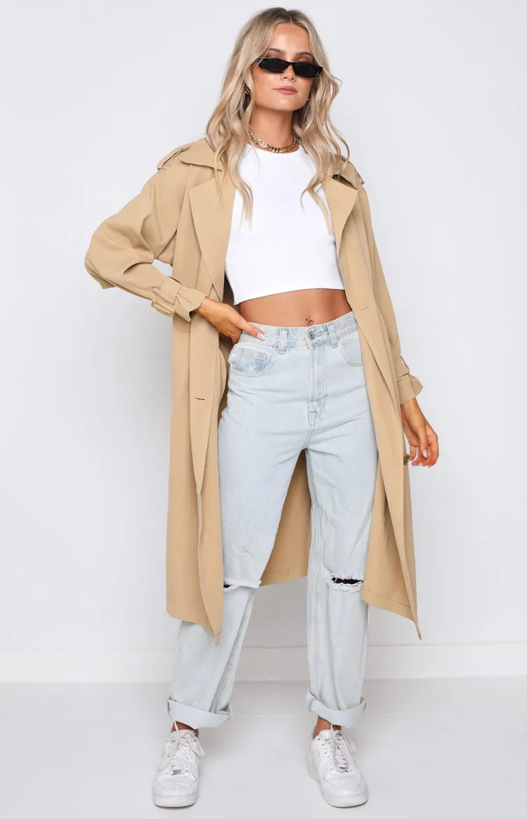 Giselle Beige Trench Coat