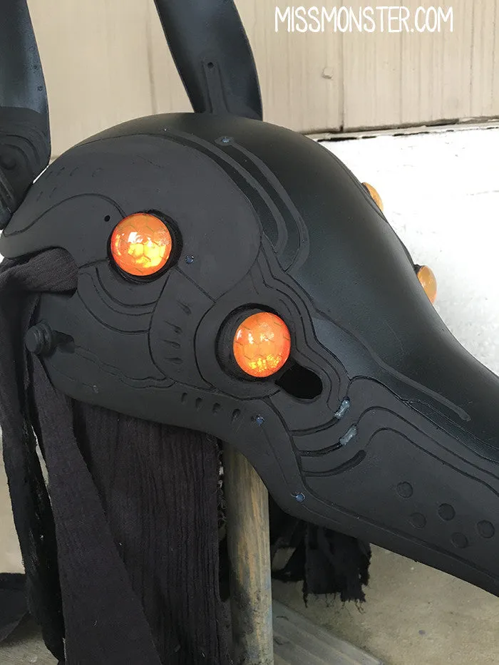 GRIMDARK BLACKEST BLACK UBER GOFF ANUBOT HEADDRESS