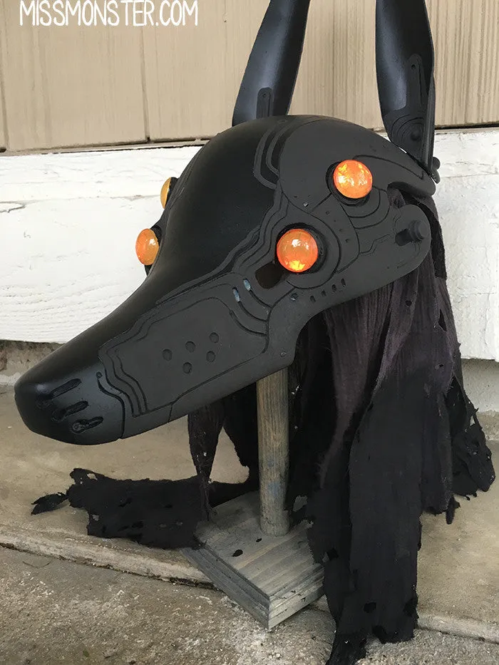 GRIMDARK BLACKEST BLACK UBER GOFF ANUBOT HEADDRESS