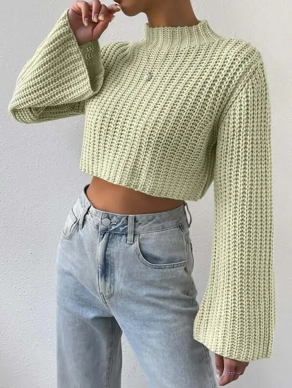 Half Turtleneck Pullover Sweater