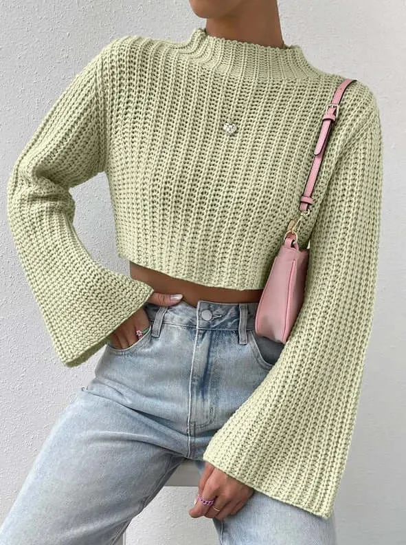 Half Turtleneck Pullover Sweater