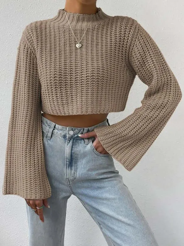 Half Turtleneck Pullover Sweater