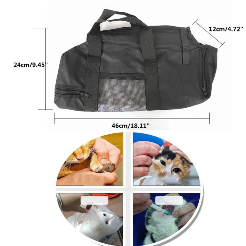 Heavy Duty Adjustable Cat Grooming Restraint Bag