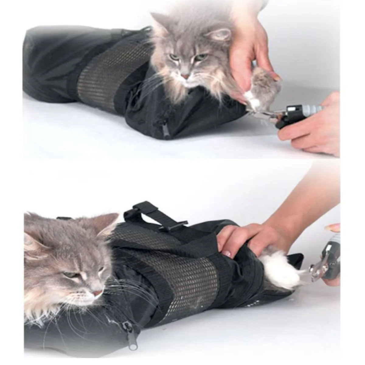 Heavy Duty Adjustable Cat Grooming Restraint Bag