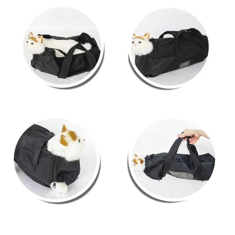 Heavy Duty Adjustable Cat Grooming Restraint Bag