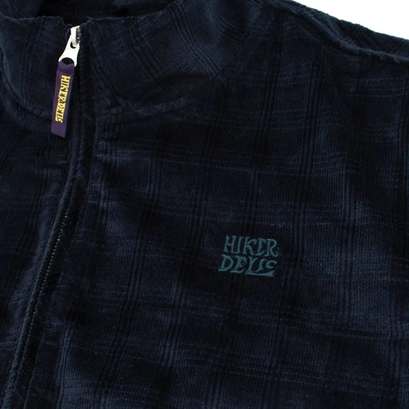 Hikerdelic Plaid Corduroy Track Jacket Navy