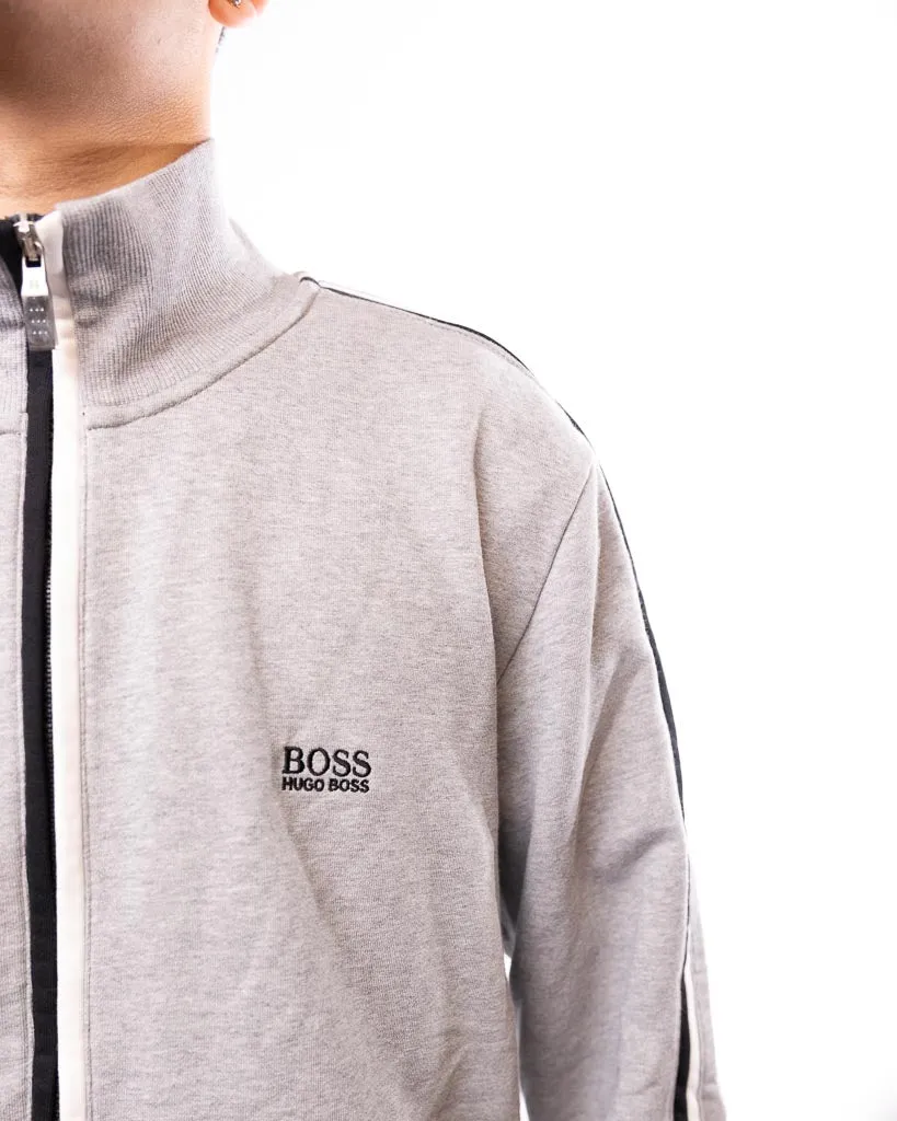 Hugo Boss Sleeve Stripe Track Jacket - Grey