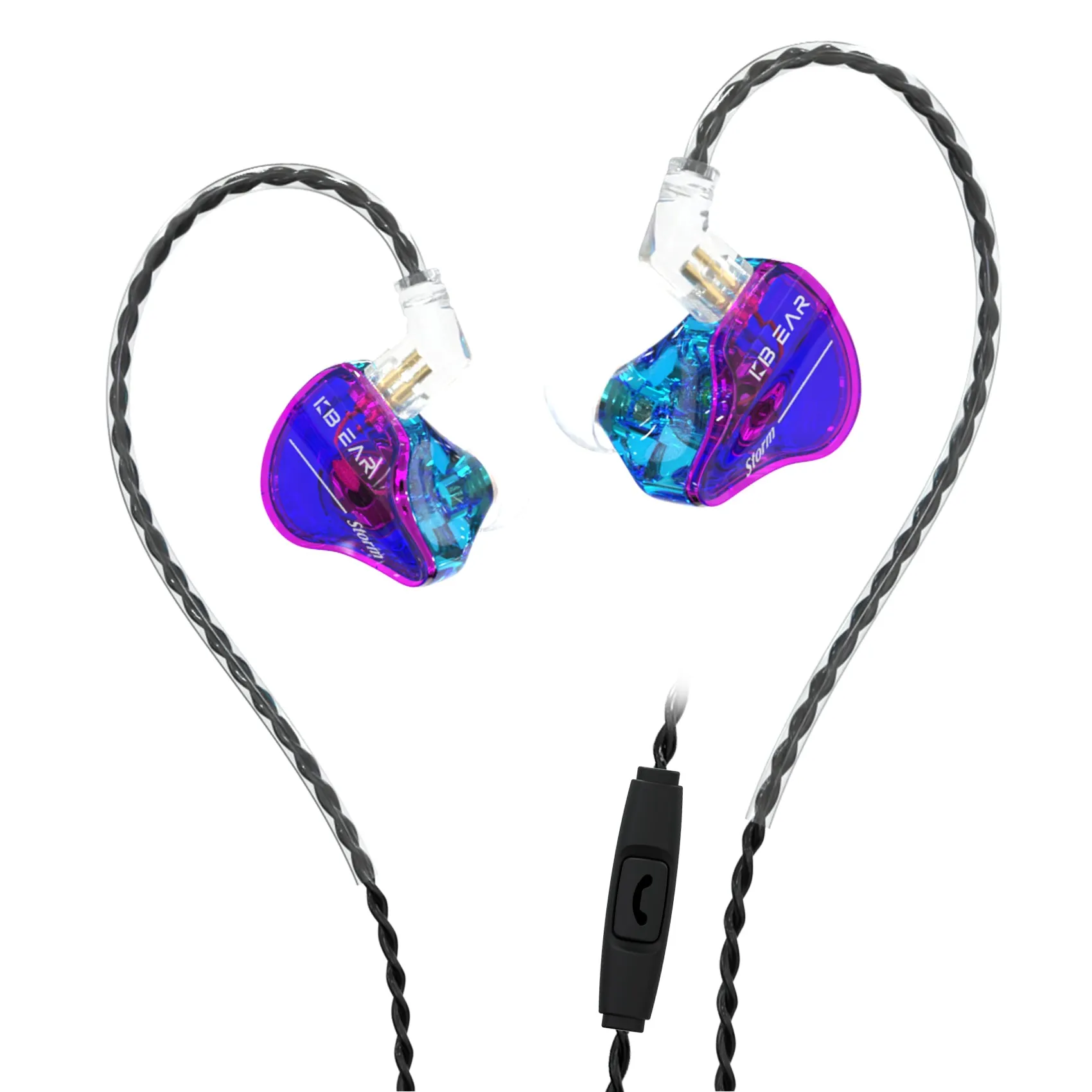 【KBEAR Storm】Best rated in ear Headphones Single Dynamic In-ear HiFi Earphone Best IEM Earbud Earphones