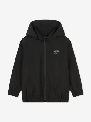 KENZO Kids Logo Print Track Jacket in Black