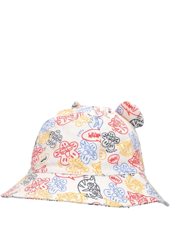 Kenzo Kids   Printed cotton bucket hat 