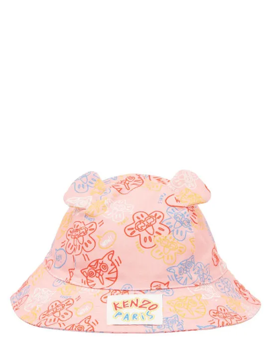 Kenzo Kids   Printed cotton bucket hat 